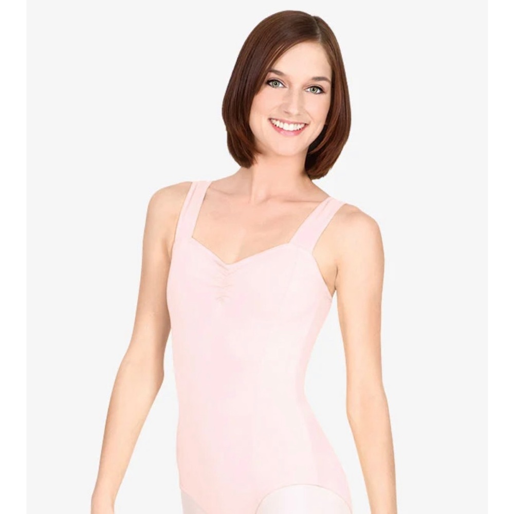 Brand new pink pinch front ballet leotard.